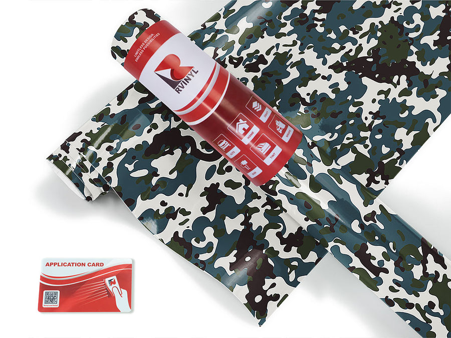 midnight leaf camouflage Craft Vinyl Roll