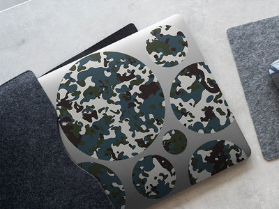midnight leaf camouflage DIY Laptop Stickers