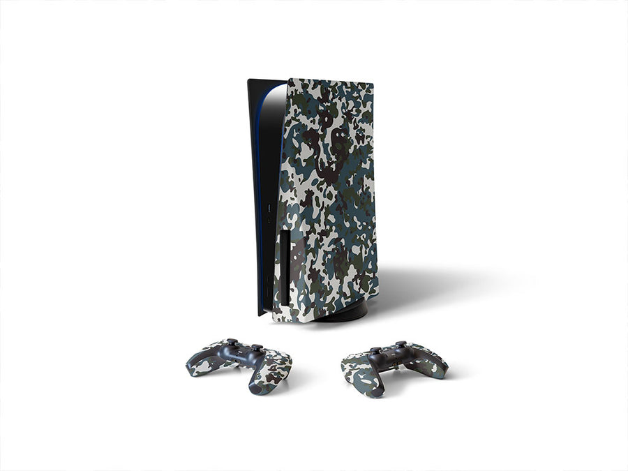 midnight leaf camouflage Sony PS5 DIY Skin