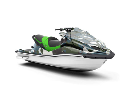 Midnight Leaf Camouflage Jet Ski Vinyl Customized Wrap