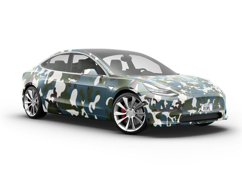 Midnight Leaf Camouflage Vehicle Vinyl Wrap