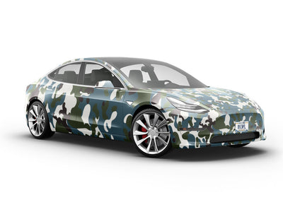 Midnight Leaf Camouflage Vehicle Vinyl Wrap