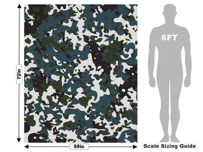 Midnight Leaf Camouflage Vehicle Wrap Scale~Rwraps Series 914 Midnight Leaf Camouflage Measurements~2