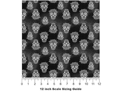Midnight Muertos Horror Vinyl Film Pattern Size 12 inch Scale~Rwraps Midnight Muertos Horror Sizing Chart~2