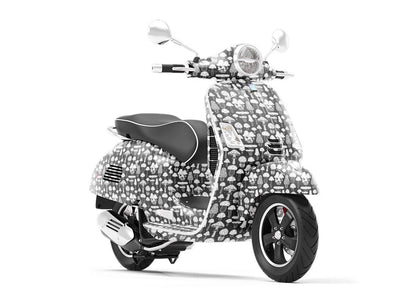 Midnight Mycelium Mushroom Vespa Scooter Wrap Film