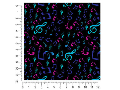 midnight notes music 1ft x 1ft Craft Sheets
