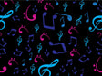 Midnight Notes Music Vinyl Wrap Pattern~Rwraps Series 914 Digitally Printed Vinyl Wrap~0