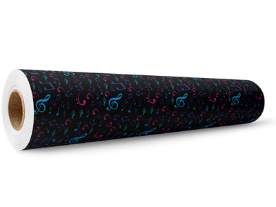Midnight Notes Music Wrap Film Wholesale Roll~Rwraps Series 914 Digitally Printed Vinyl Roll~5
