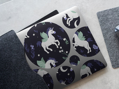 midnight pegasus fantasy DIY Laptop Stickers