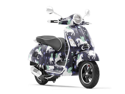 Midnight Pegasus Fantasy Vespa Scooter Wrap Film
