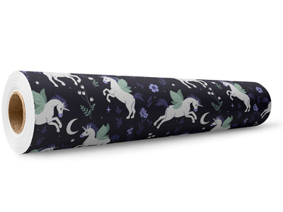 Midnight Pegasus Fantasy Wrap Film Wholesale Roll~Rwraps Series 914 Digitally Printed Vinyl Roll~5