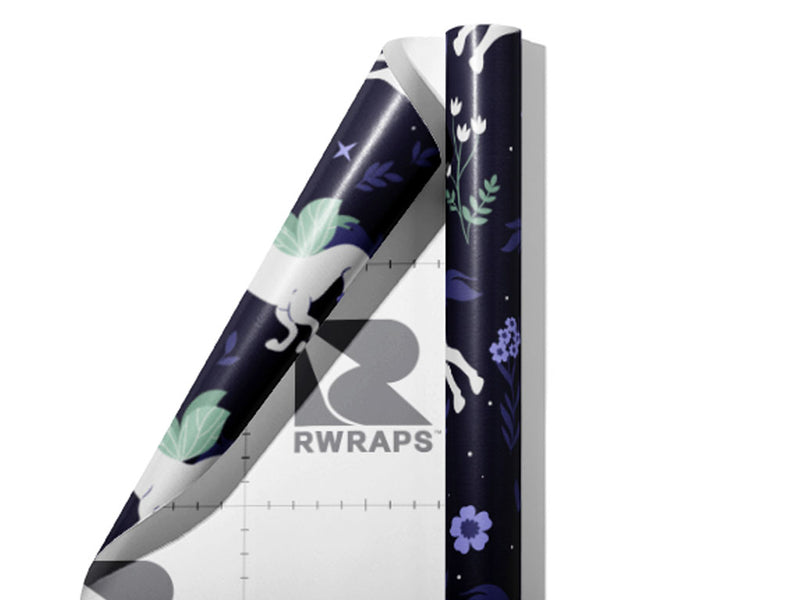Midnight Pegasus Fantasy Wrap Film Sheets~Rwraps Series 914 Midnight Pegasus Fantasy Scrolled Sheet~3