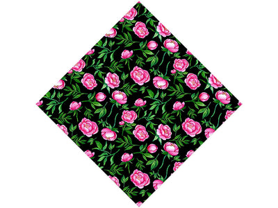 Midnight Peony Floral Vinyl Wrap Pattern
