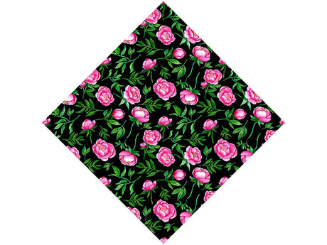 Midnight Peony Floral Vinyl Wrap Pattern