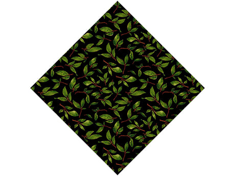 Midnight Poplar Floral Vinyl Wrap Pattern