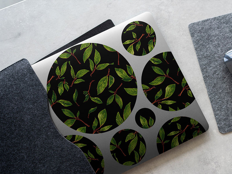 midnight poplar floral DIY Laptop Stickers
