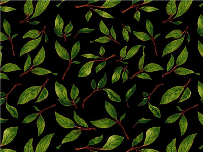 Midnight Poplar Floral Vinyl Wrap Pattern~Rwraps Series 914 Digitally Printed Vinyl Wrap~0