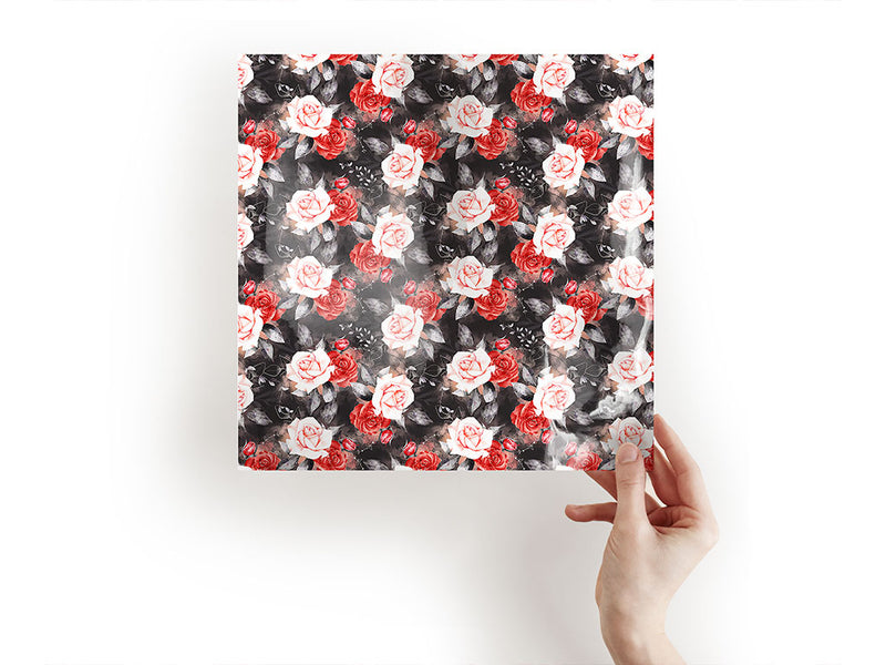 midnight rose floral Craft Sheets