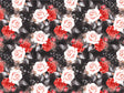 Midnight Rose Floral Vinyl Wrap Pattern~Rwraps Series 914 Digitally Printed Vinyl Wrap~0