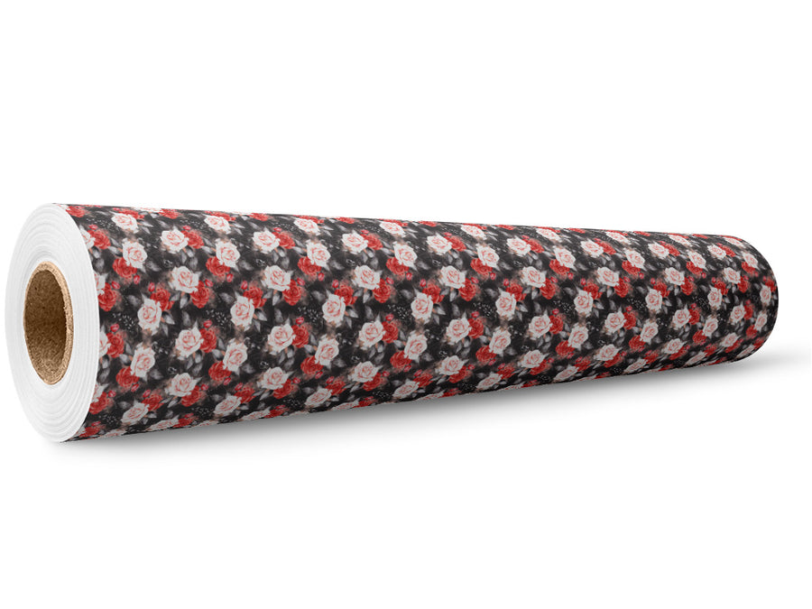 Midnight Rose Floral Wrap Film Wholesale Roll~Rwraps Series 914 Digitally Printed Vinyl Roll~5