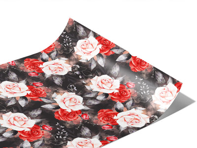 Midnight Rose Floral Vinyl Wraps~Rwraps Series 914 Digitally Printed Vinyl Wrap~0
