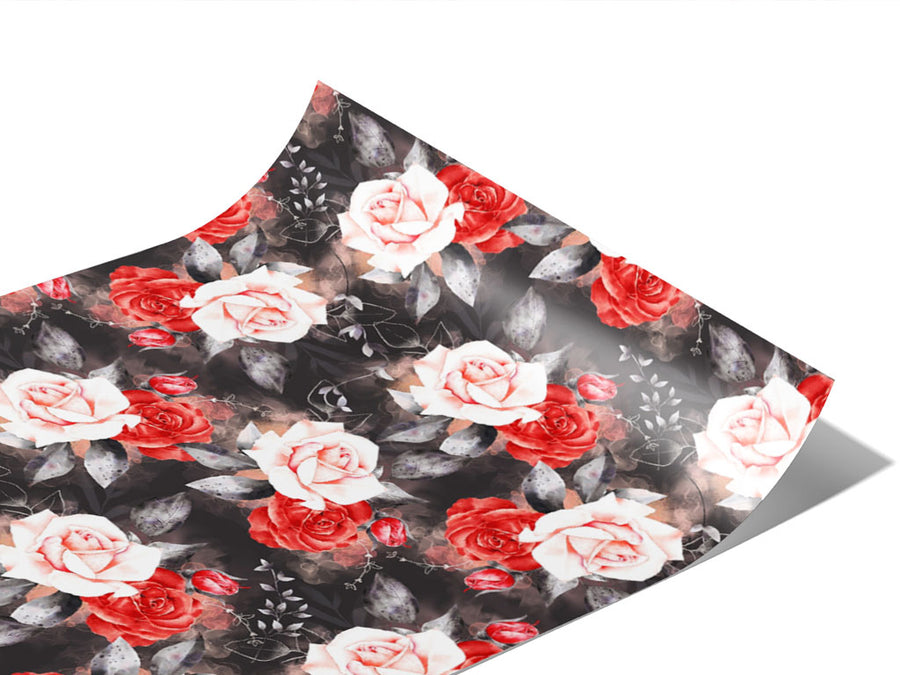 Midnight Rose Floral Vinyl Wraps~Rwraps Series 914 Digitally Printed Vinyl Wrap~0