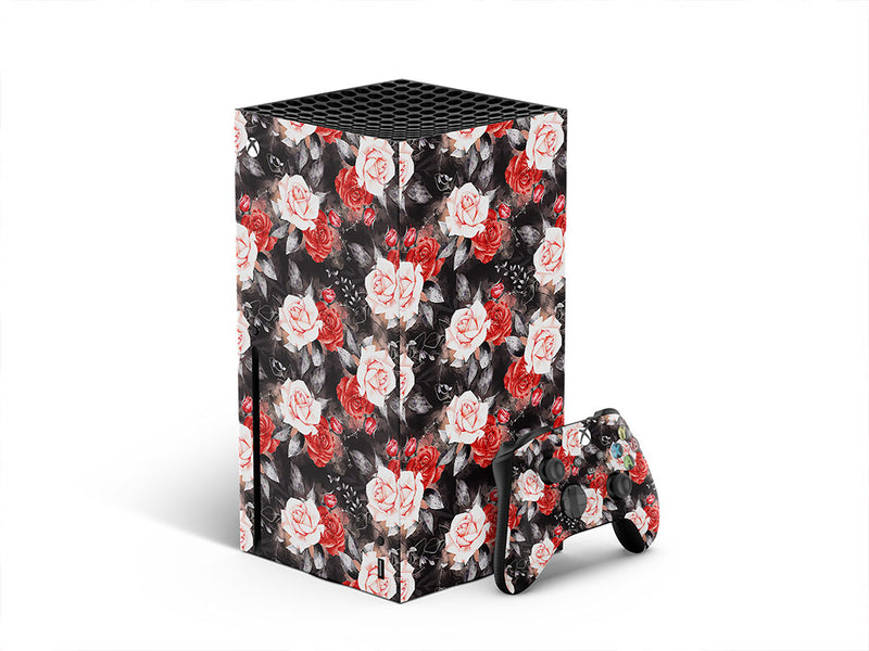 midnight rose floral XBOX DIY Decal