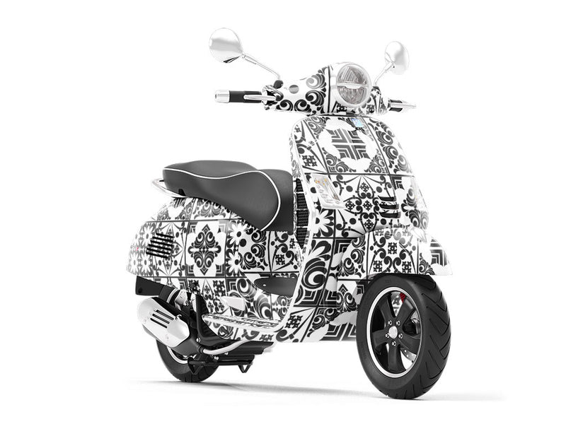 Midnight Screening Tile Vespa Scooter Wrap Film