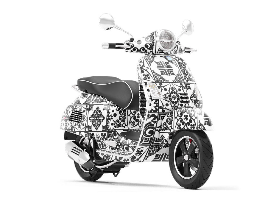 Midnight Screening Tile Vespa Scooter Wrap Film