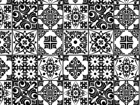 Midnight Screening Tile Vinyl Wrap Pattern~Rwraps Series 914 Digitally Printed Vinyl Wrap~0