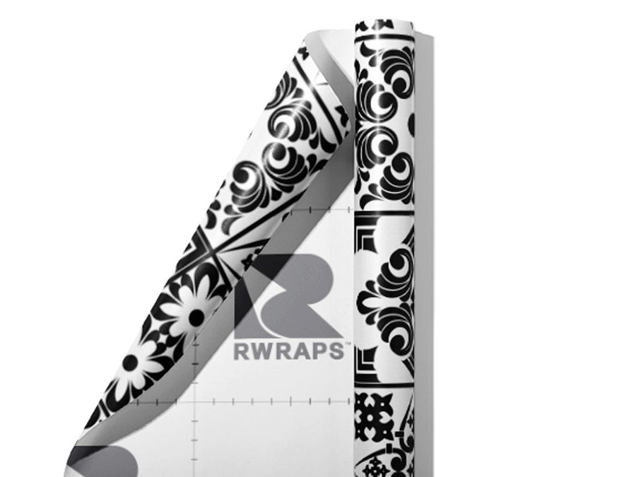 Midnight Screening Tile Wrap Film Sheets~Rwraps Series 914 Midnight Screening Tile Scrolled Sheet~4