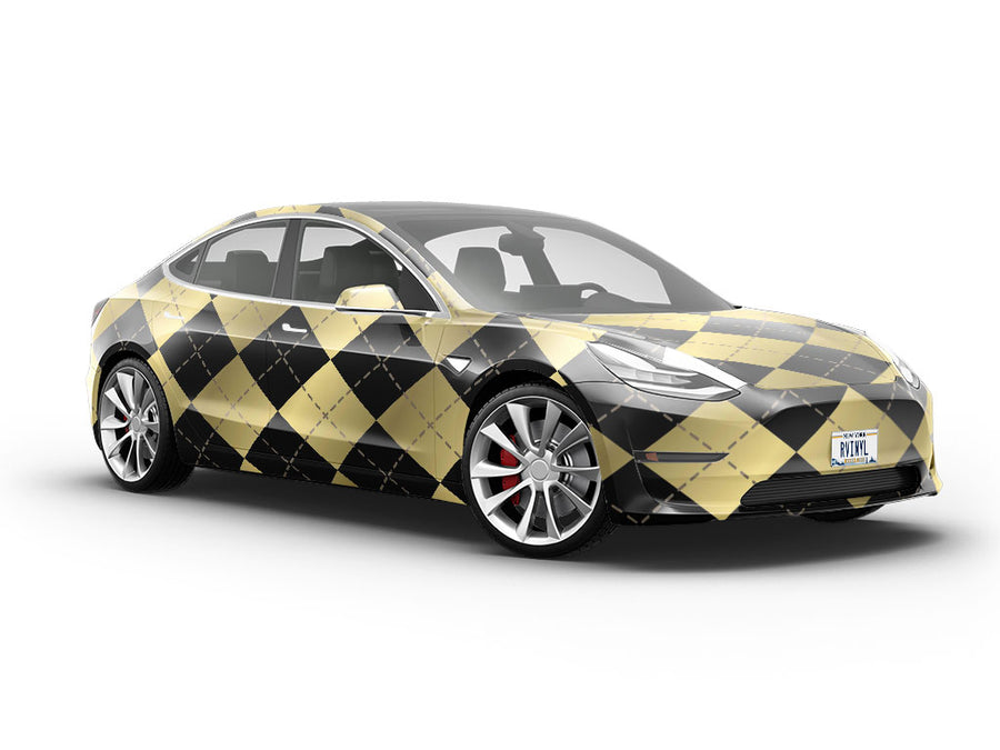Midnight Shortbread Argyle Vehicle Vinyl Wrap