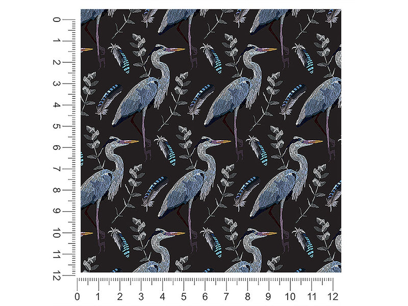 midnight storks bird 1ft x 1ft Craft Sheets