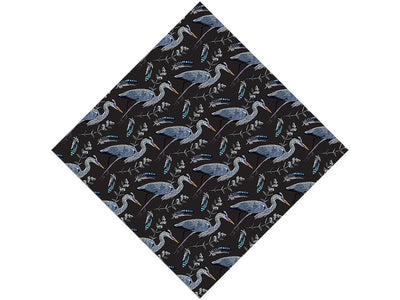 Midnight Storks Birds Vinyl Wrap Pattern