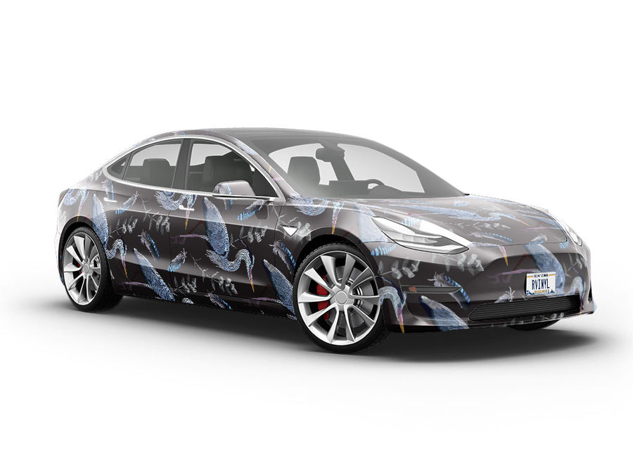 Midnight Storks Birds Vehicle Vinyl Wrap