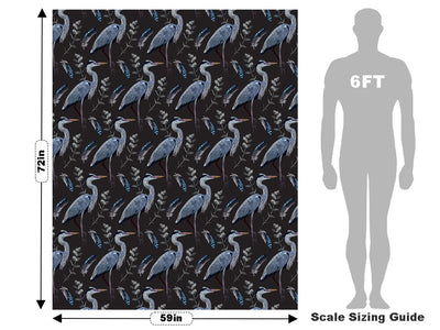 Midnight Storks Birds Vehicle Wrap Scale~Rwraps Series 914 Midnight Storks Birds Measurements~1