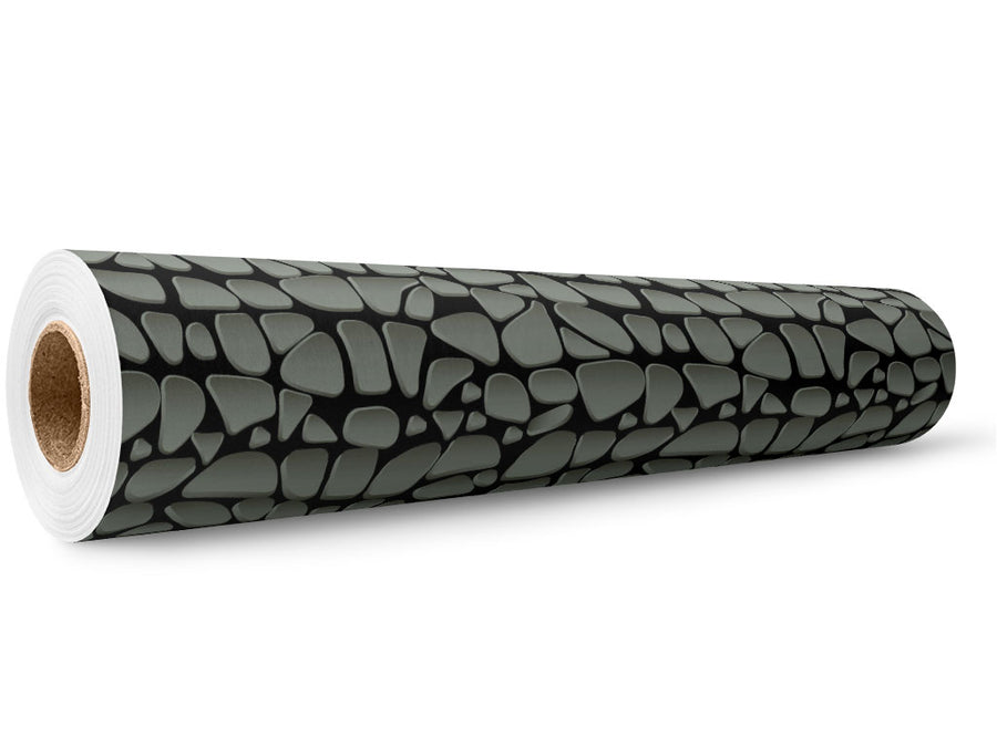 Midnight Street Cobblestone Wrap Film Wholesale Roll~Rwraps Series 914 Digitally Printed Vinyl Roll~5