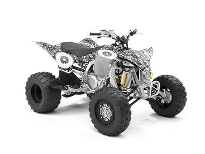 Midnight Sunflowers Mandala ATV Wrapping Vinyl