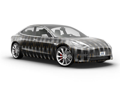 Midnight Sunset  Technology Vehicle Vinyl Wrap