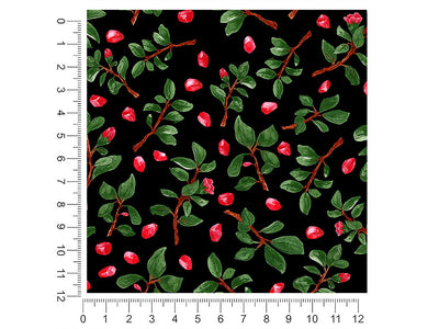 midnight sweetpea floral 1ft x 1ft Craft Sheets