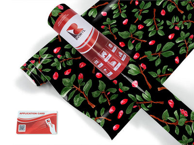 midnight sweetpea floral Craft Vinyl Roll