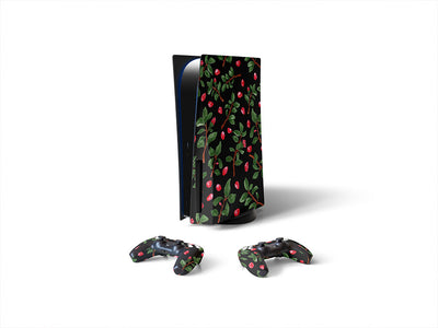 midnight sweetpea floral Sony PS5 DIY Skin