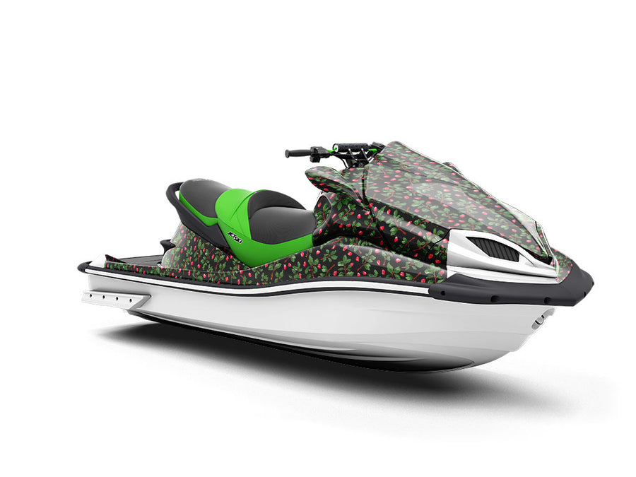 Midnight Sweetpea Floral Jet Ski Vinyl Customized Wrap