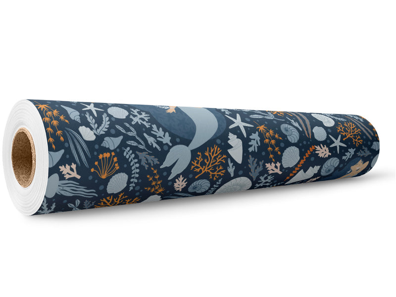 Midnight Swim Fantasy Wrap Film Wholesale Roll~Rwraps Series 914 Digitally Printed Vinyl Roll~5
