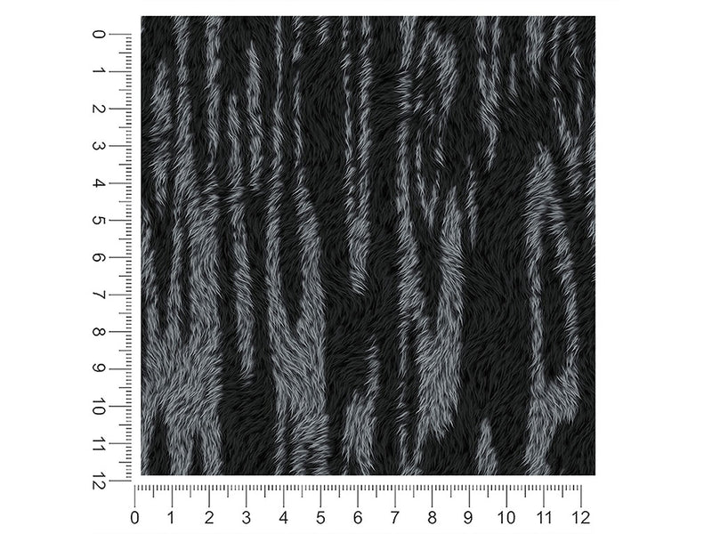 midnight zebra animal print 1ft x 1ft Craft Sheets
