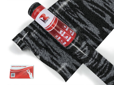 midnight zebra animal print Craft Vinyl Roll