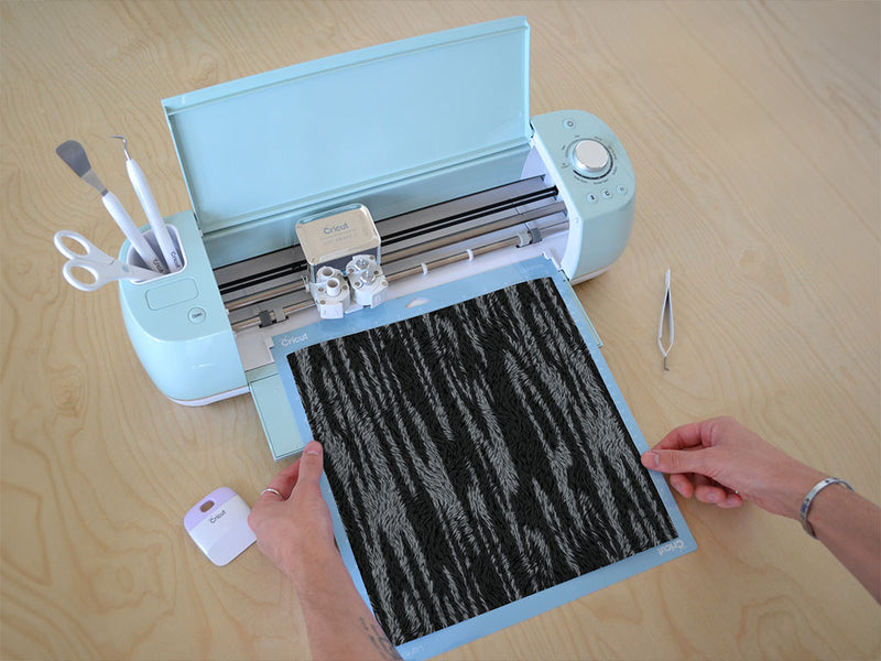 midnight zebra animal print Cricut Compatible Vinyl