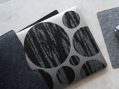 midnight zebra animal print DIY Laptop Stickers