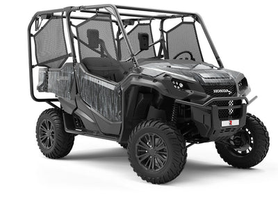 Midnight Zebra Utility Vehicle Vinyl Wrap
