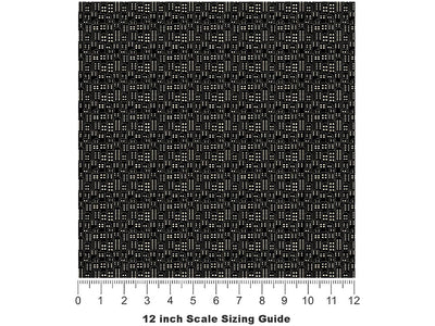 Midtown East Cityscape Vinyl Film Pattern Size 12 inch Scale~Rwraps Midtown East Cityscape Sizing Chart~3